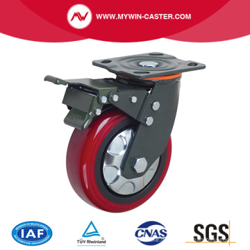 PU-Radbremsplatte Heavy Duty Caster